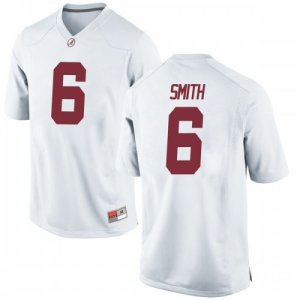 Youth Alabama Crimson Tide #6 Devonta Smith White Replica NCAA College Football Jersey 2403GPZB5